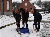 Sneeuwruimen bij bejaarden